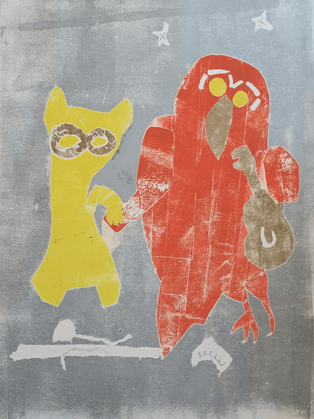 &#039;Owl and Pussycat&#039; by Jude Montague edition of one.