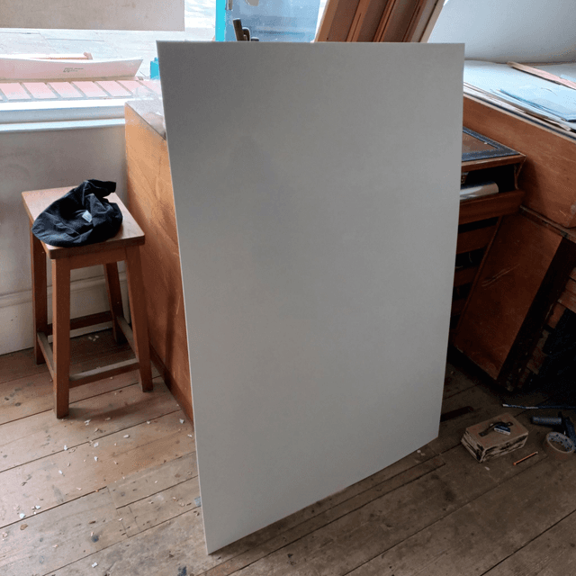 White mount board (John Purcell, Everest off-white 70cm x 100cm).